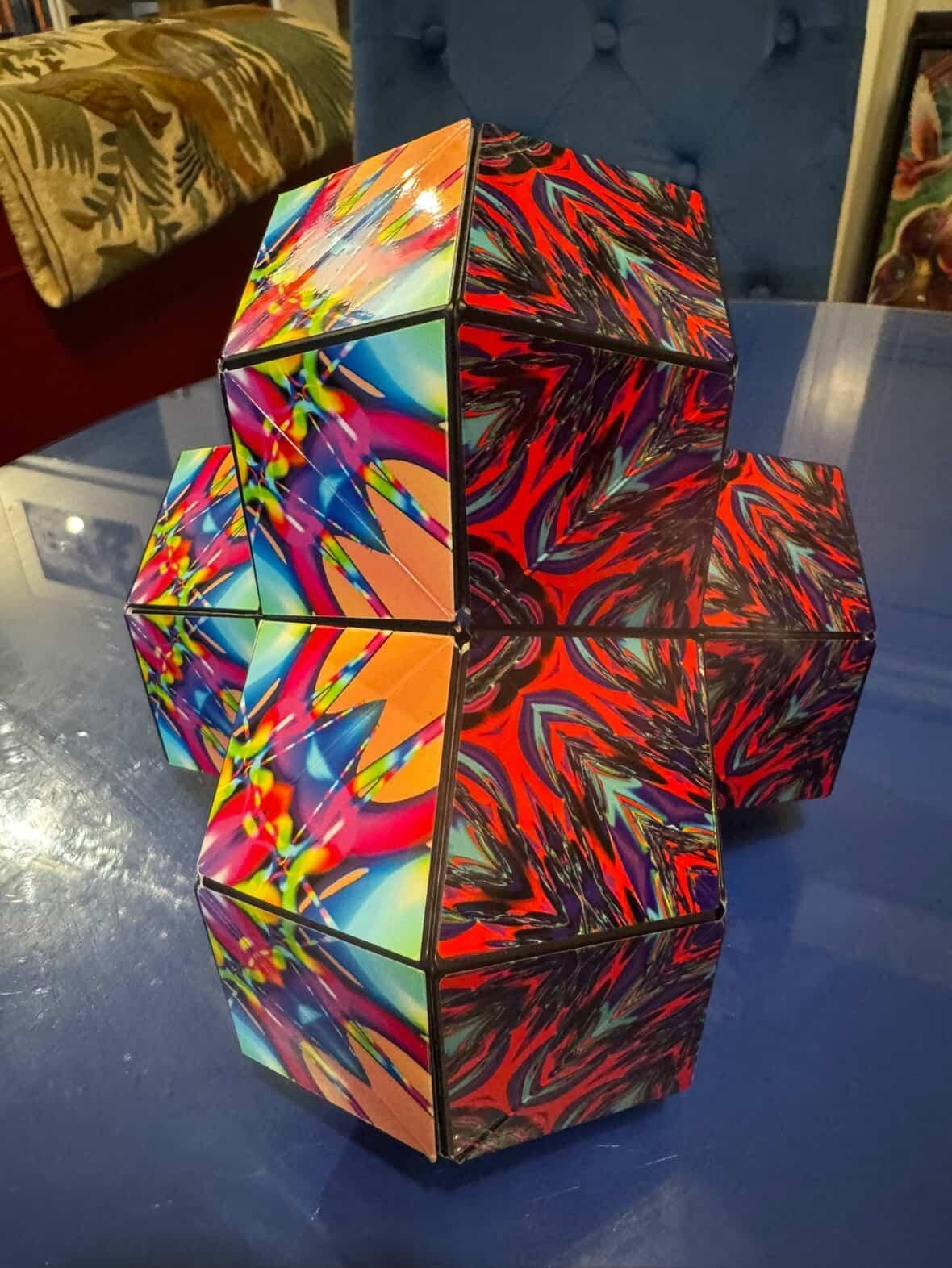 Shashibo Magnetic Puzzle Cube with Laurence Gartel Artist 