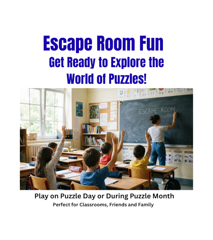 National Puzzle Day Escape Room for Kids