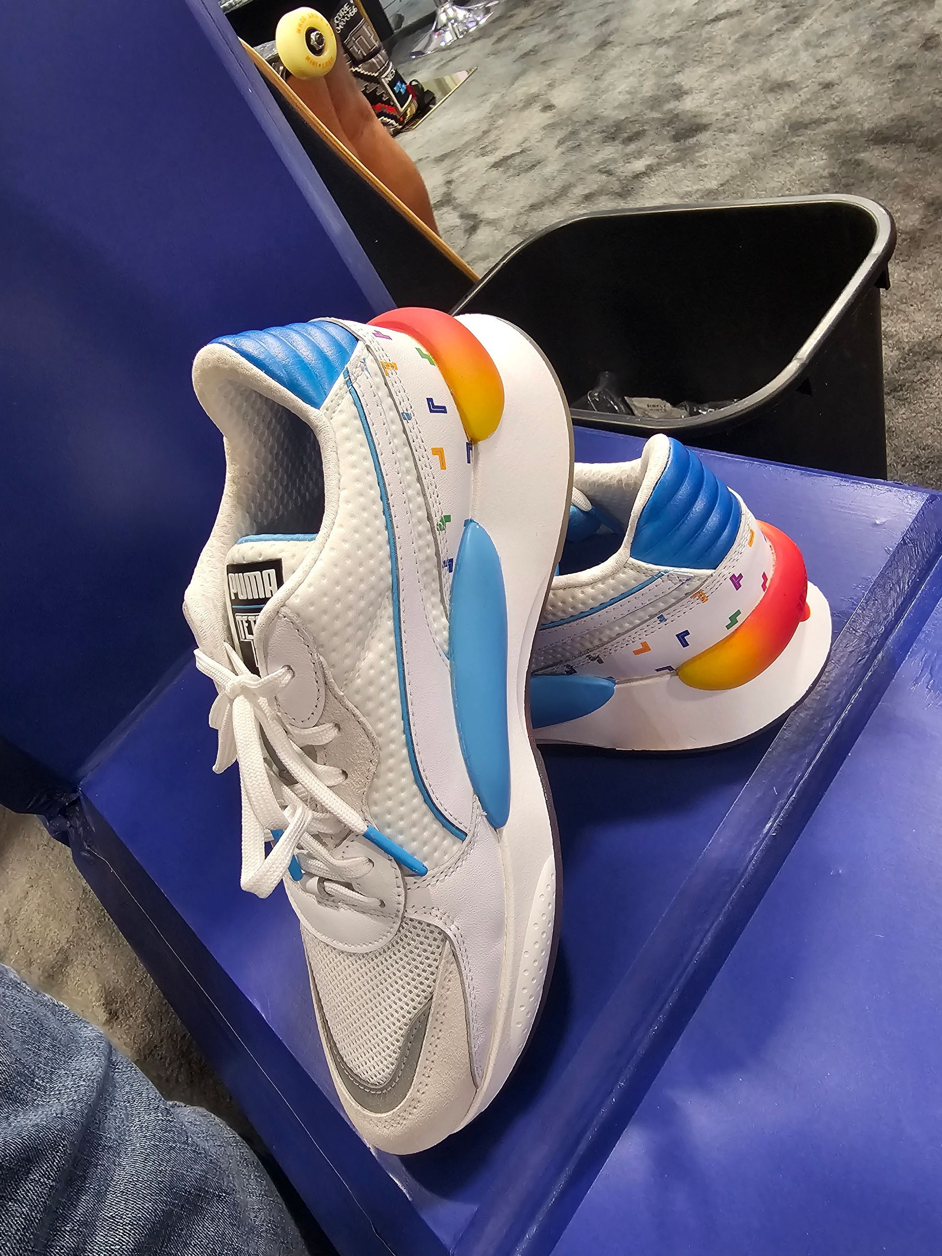 Tetris Puma sneakers, some of the coolest shoes of this puzzle game