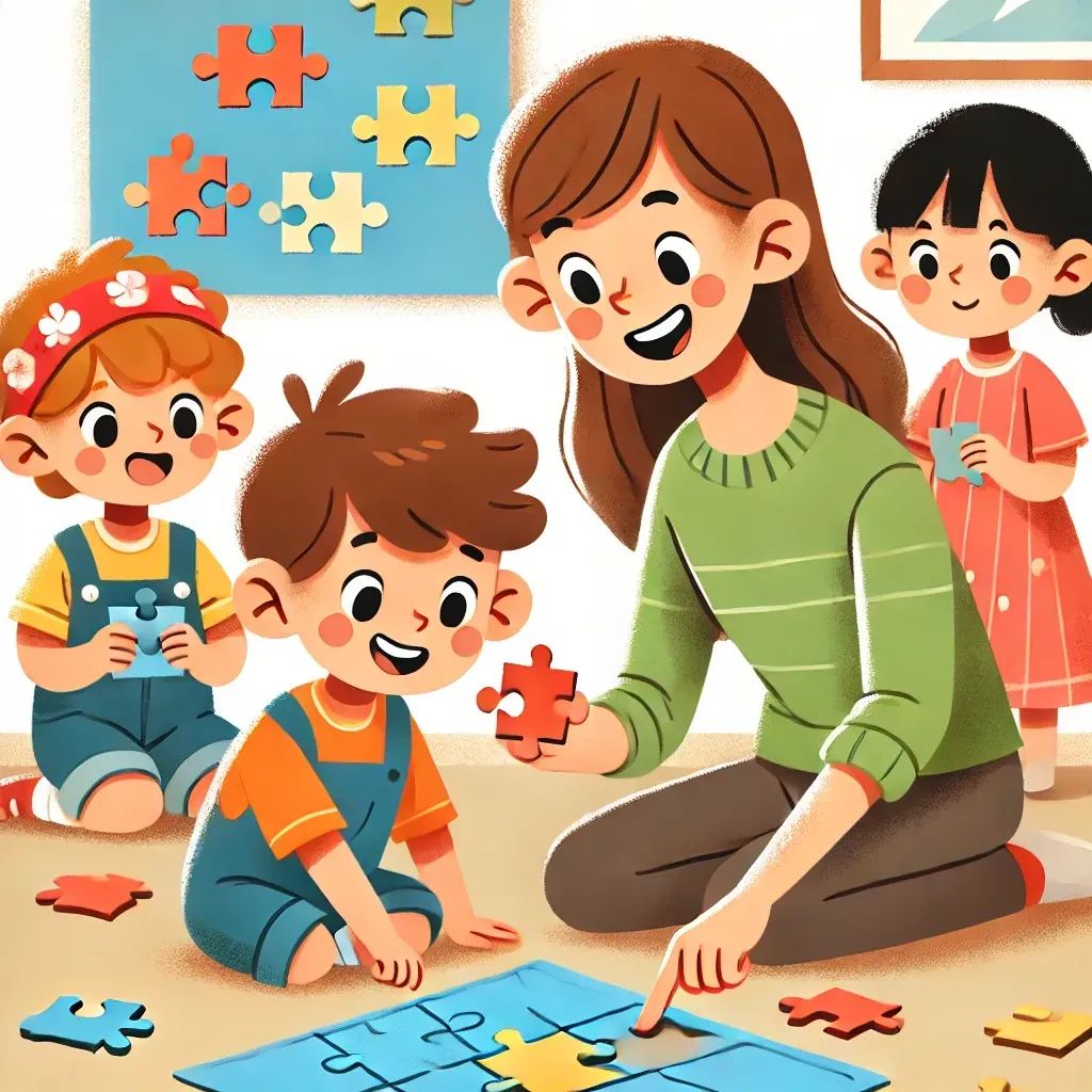 How to Teach Children to Play Jigsaw Puzzles image