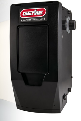 Black Genie Professional Line garage door opener.