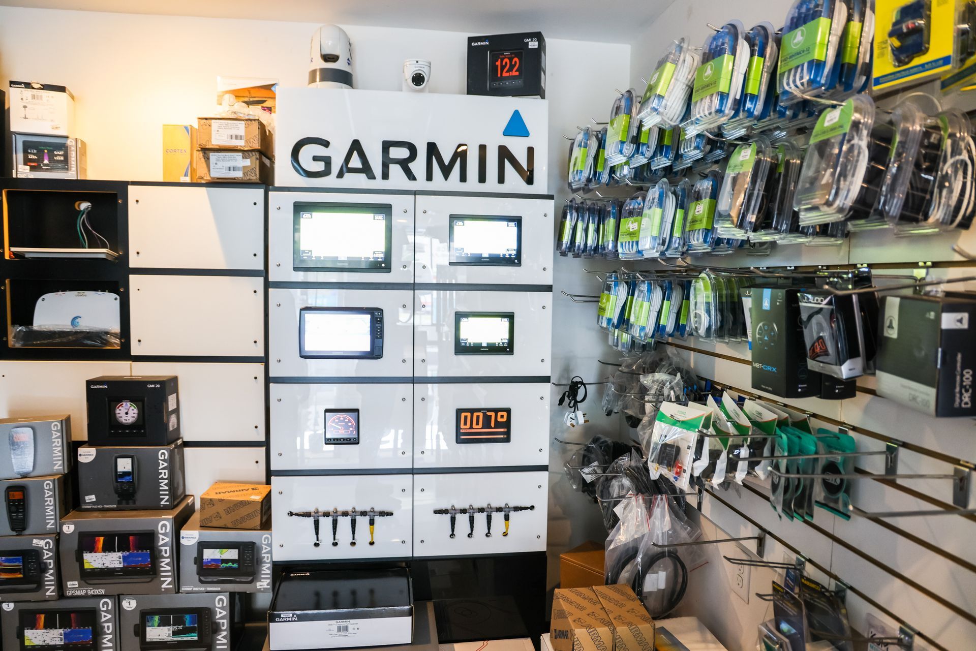A store filled with lots of garmin products.