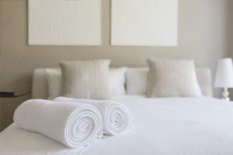 white bed sheet