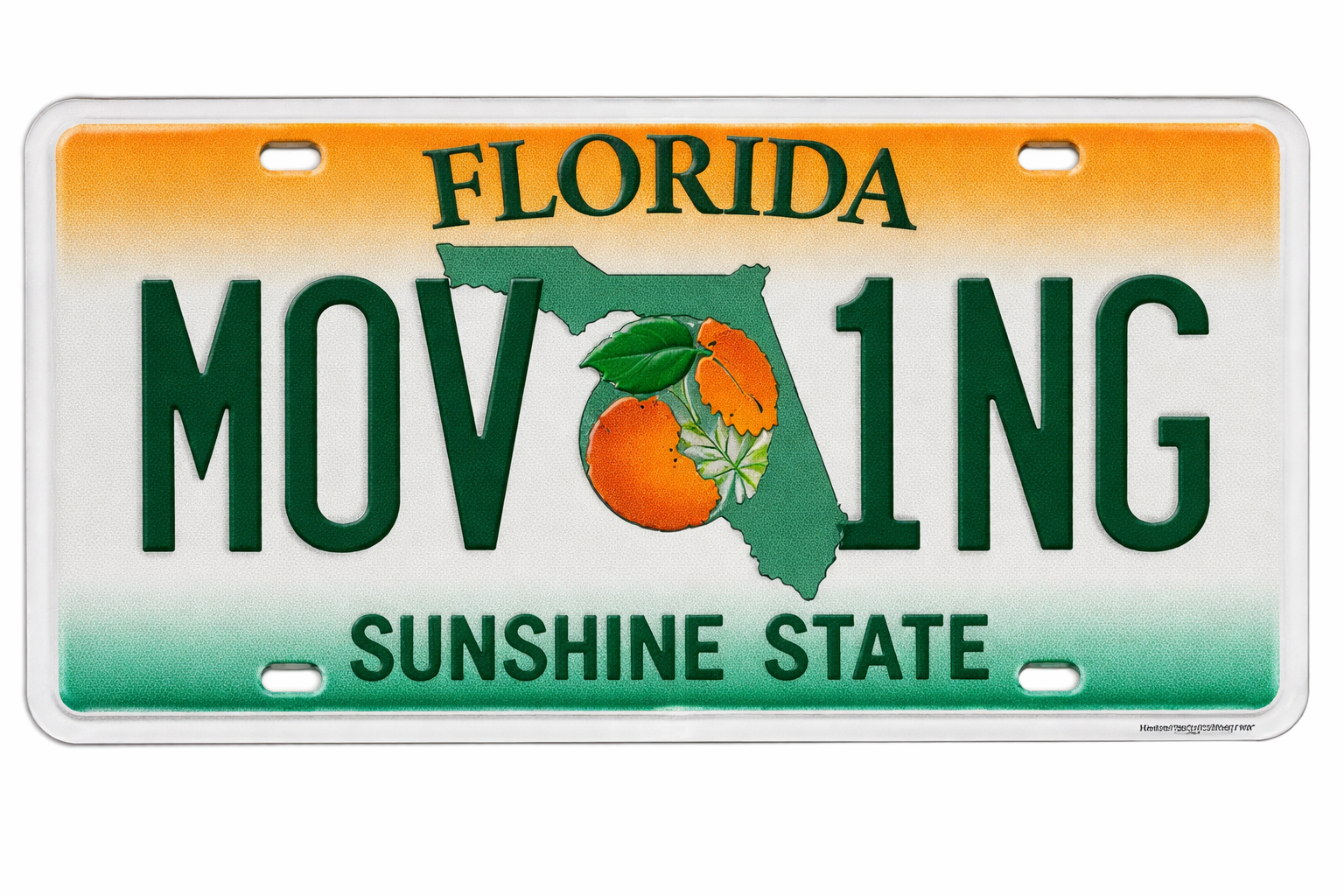 A yellow and white New Jersey license plate with the text