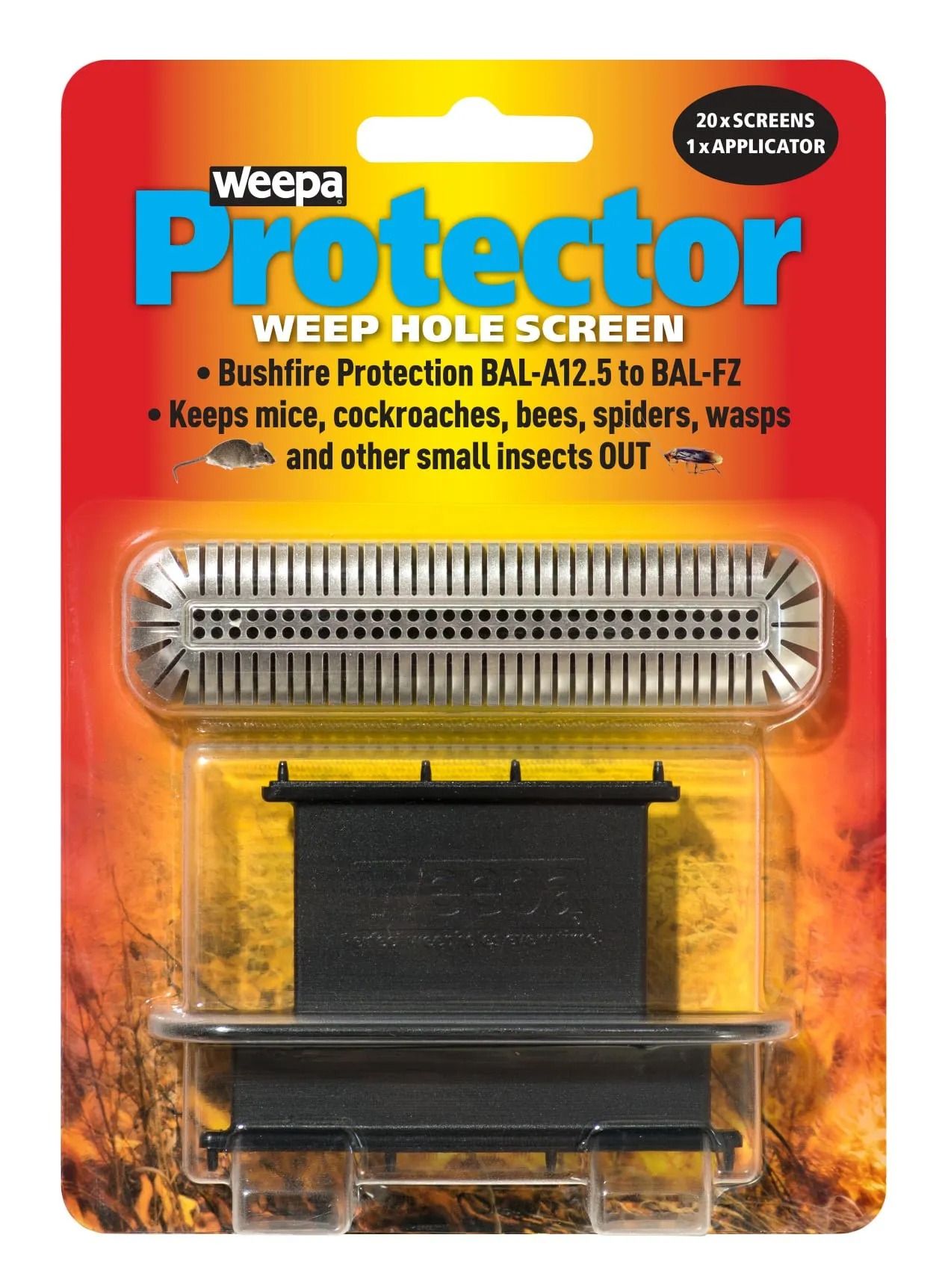 Weepa Protector Weep Hole Screen Packaging — Hunter Valley Bricks & Pavers in Scone, NSW