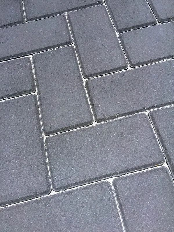 Gray Rectangular Paving Stones in a Herringbone Pattern — Hunter Valley Bricks & Pavers in Scone, NSW