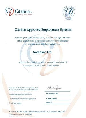 Citation approved employment systems