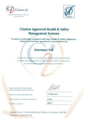Citation approved health & safety management systems