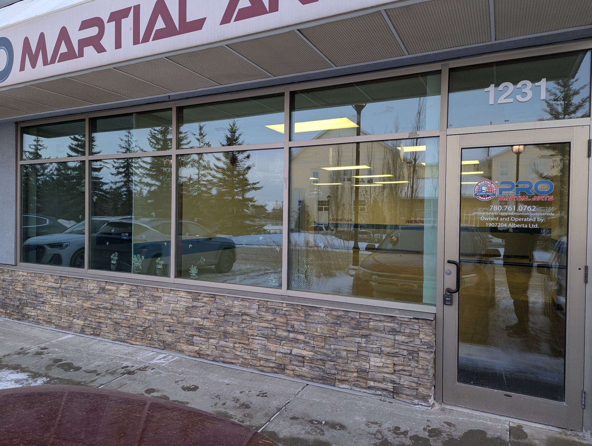 front fascia of the space at 1231 91 street