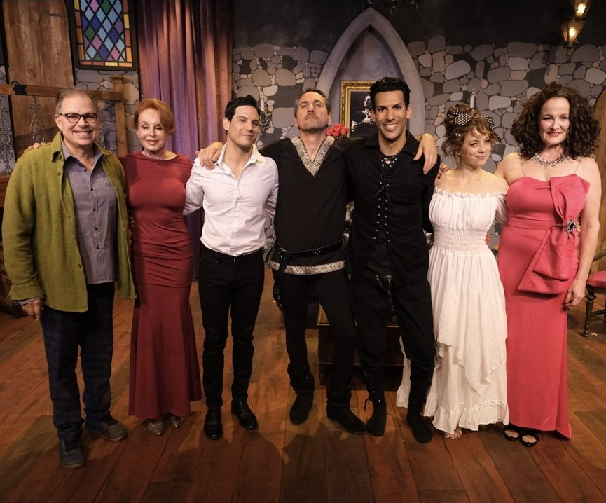 Phil Johnson and the cast of I Love Hamlet in their costumes