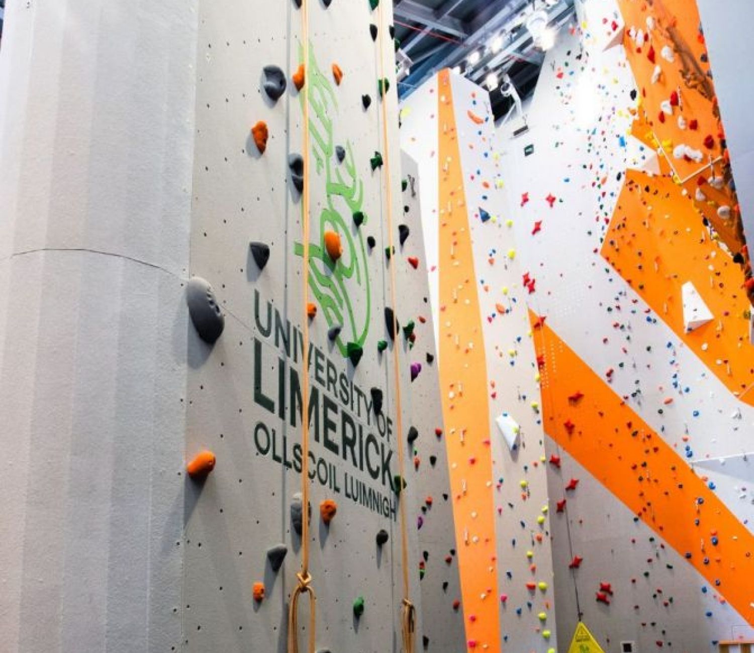 A climbing wall at the university of limerick