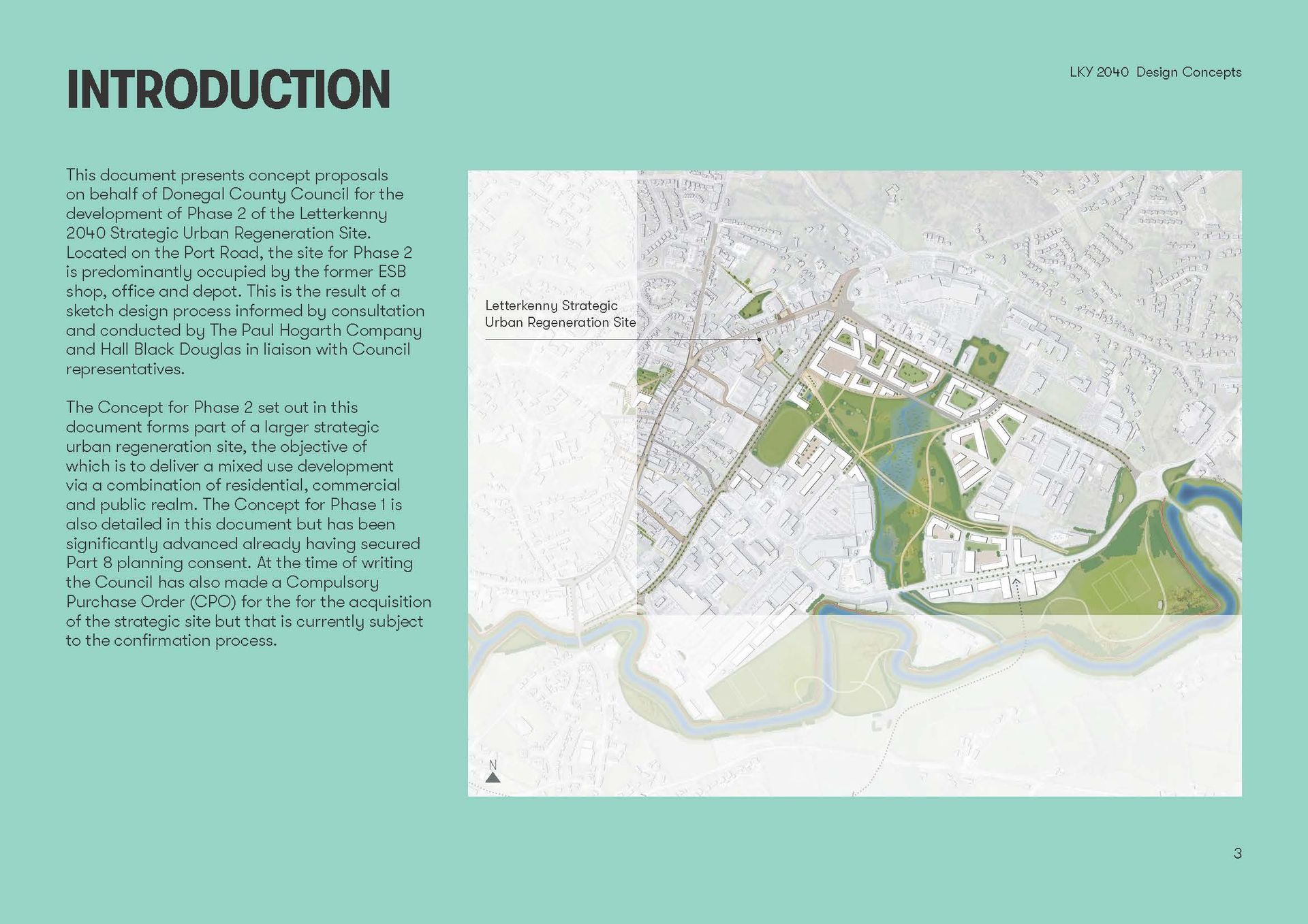 A map of a city with the words `` introduction '' at the top.