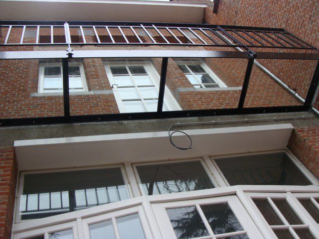 Terrasse avec dalle de sol vitrée