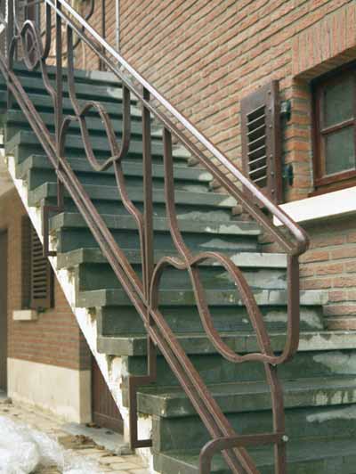 Rampe sur escalier existant