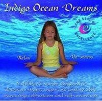 Girl meditating in the ocean, album cover 
