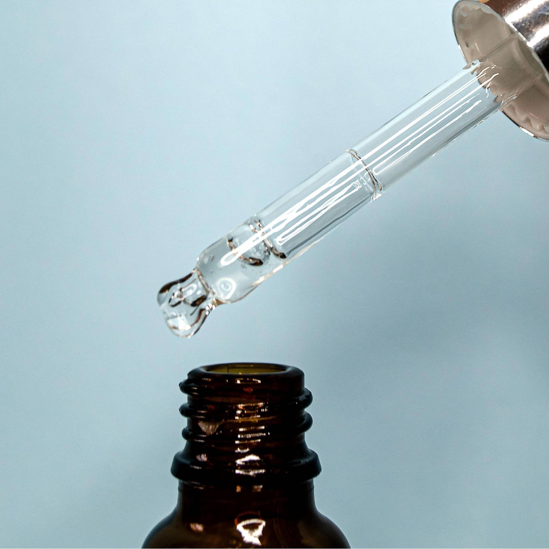 close up of skincare serum