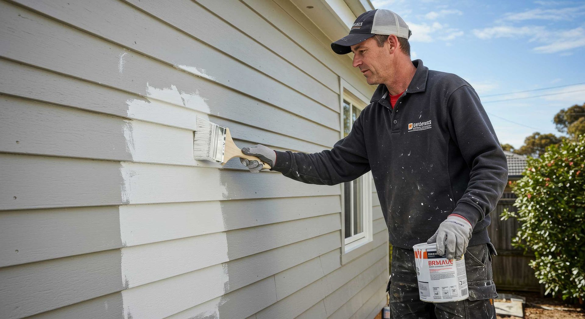 Brick Wall Painted and Transformed in Rockhampton
