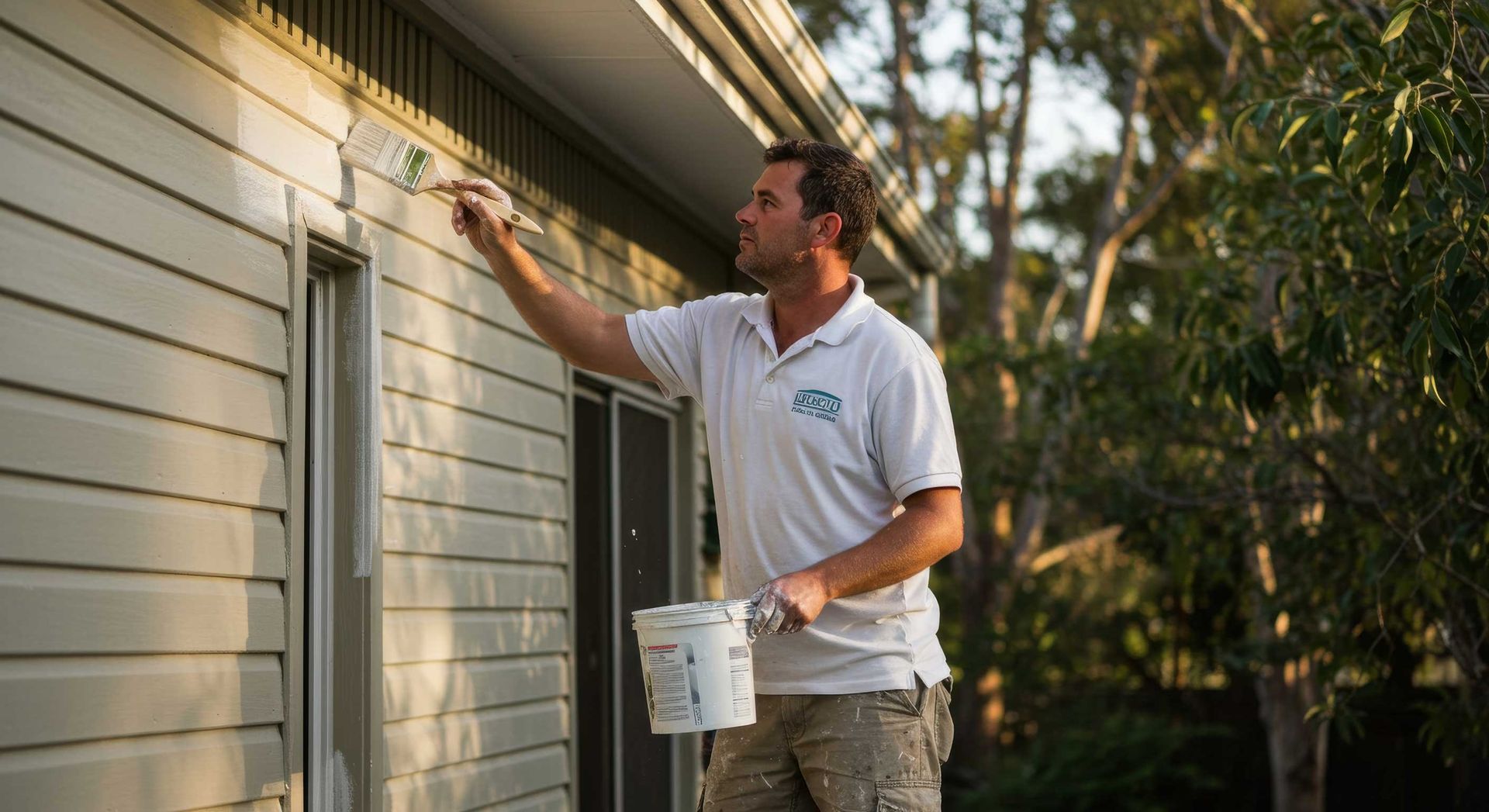 Detail Work on Gutters and Trim by Exterior Painter in Rockhampton