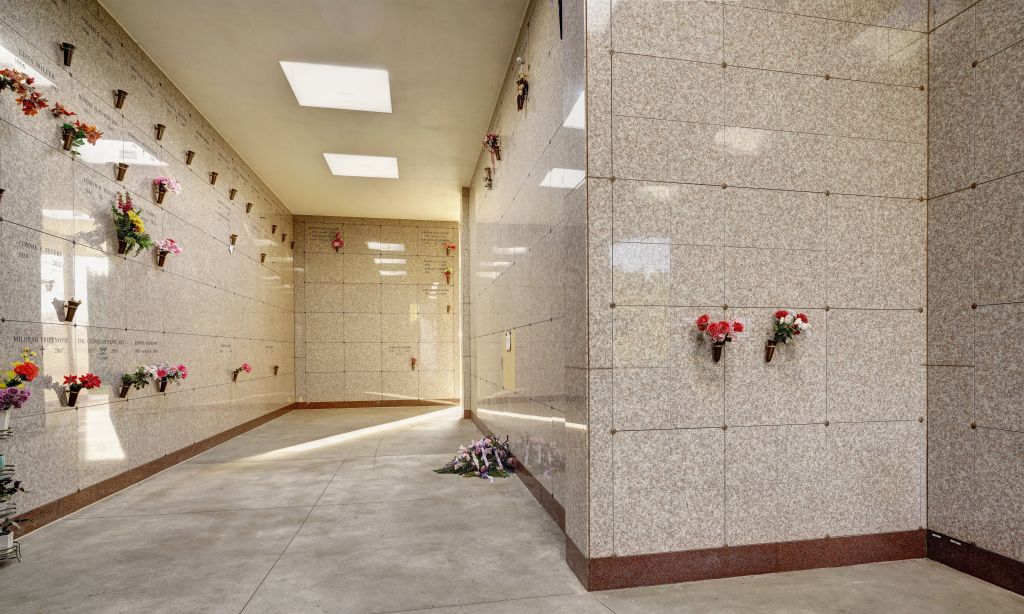 Rose City Cemetery and funeral home indoor mausoleums