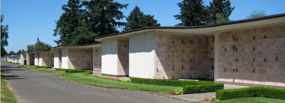 Rose City Cemetery and funeral home mausoleums