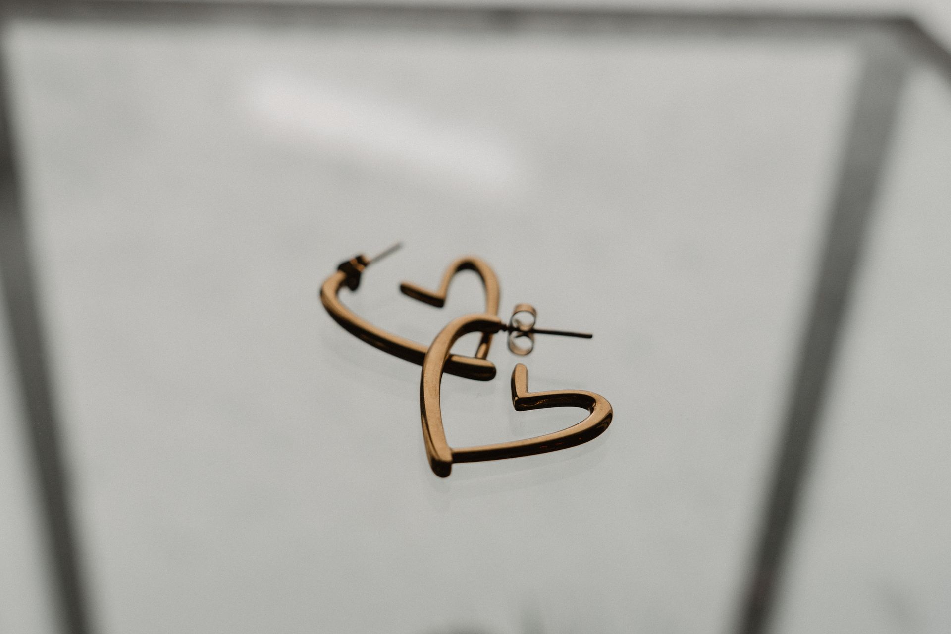 Evani grote hartjes oorbel