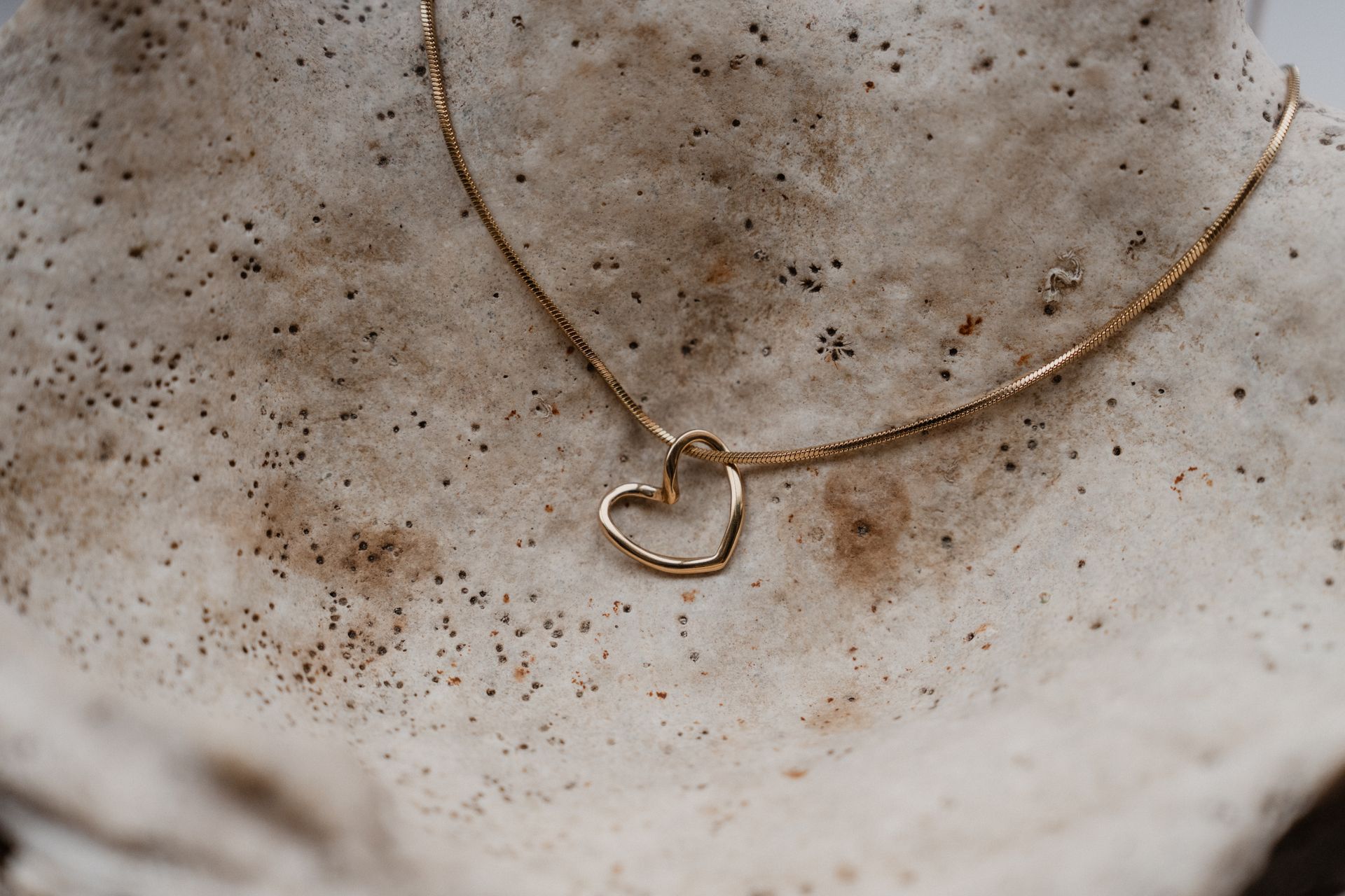 Nafra hartjes ketting