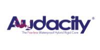 The logo for audacity is a waterproof hybrid rigid core.