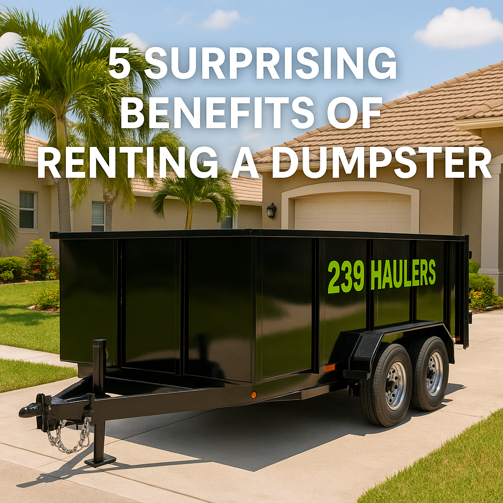 Five Benefits of Renting a Dumpster in Collier & Lee County