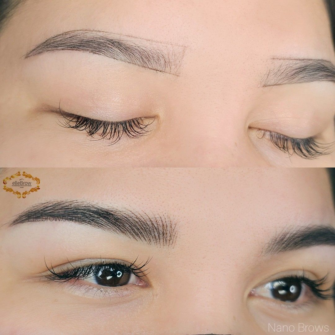 Nano Brows - before and after