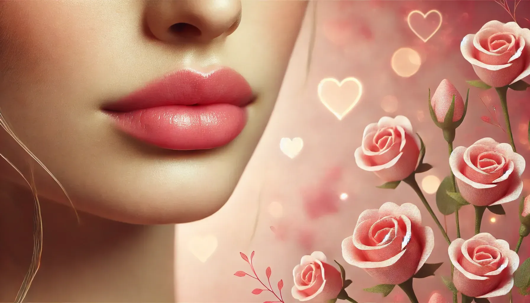 Valentine lip blushing 