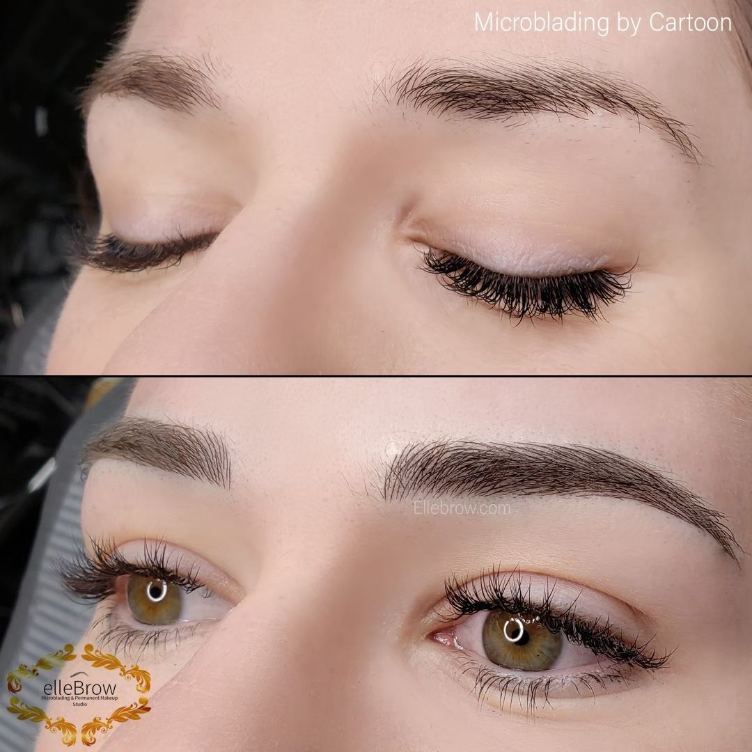Eyebrow Microblading Before and After
