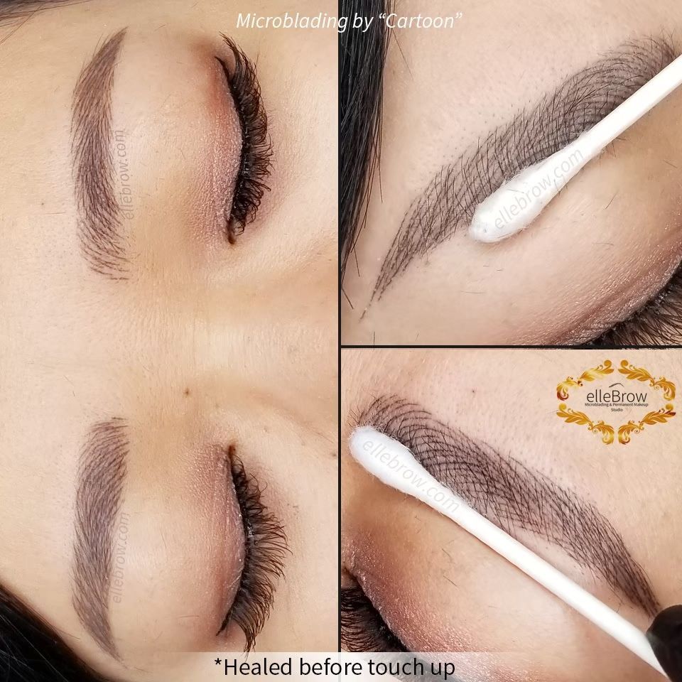 Healed Microblading - Before & After