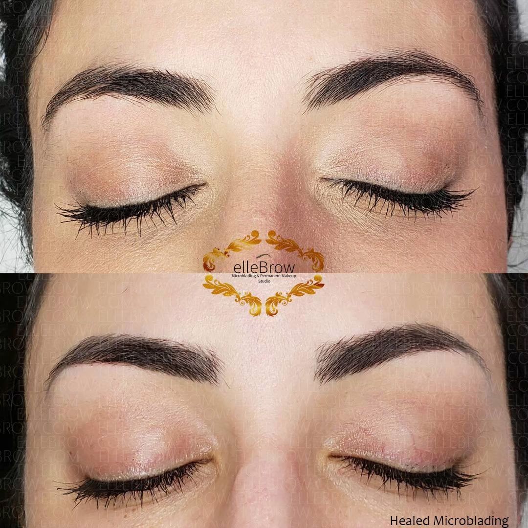 Healed Microblading - Before & After - New York City