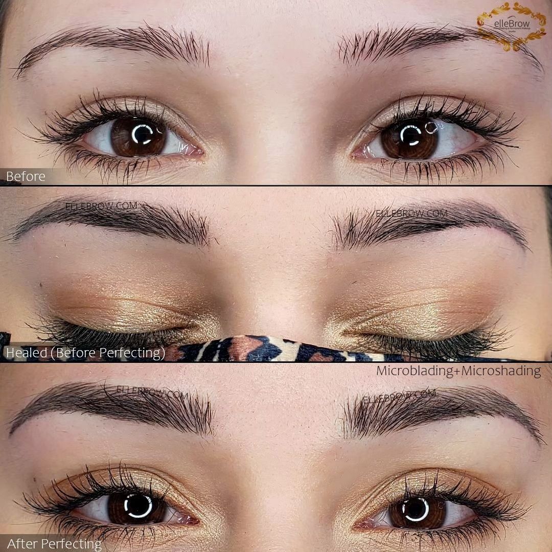 Healed Microblading NYC - Before & After