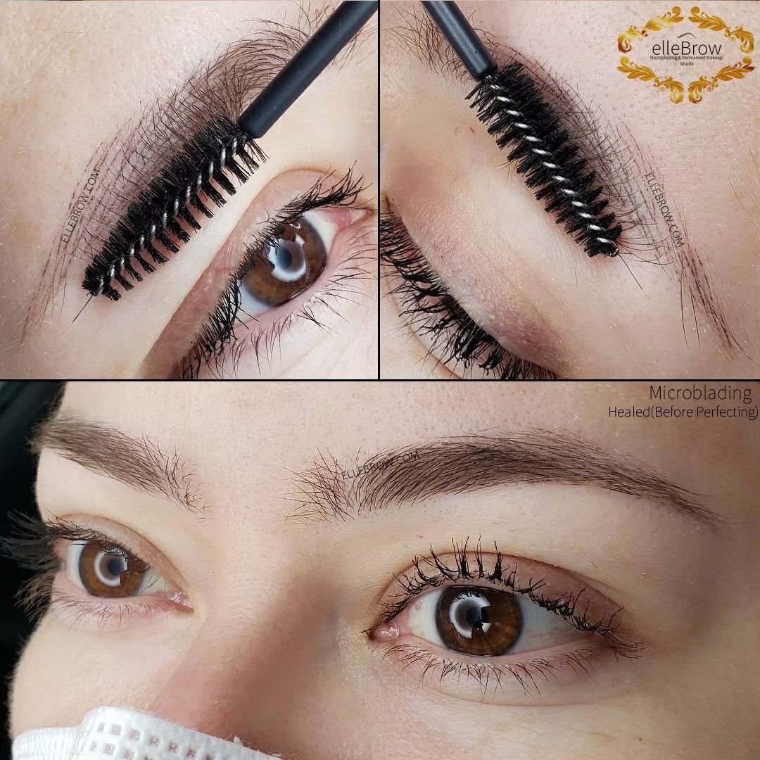 Healed Microblading - Before & After