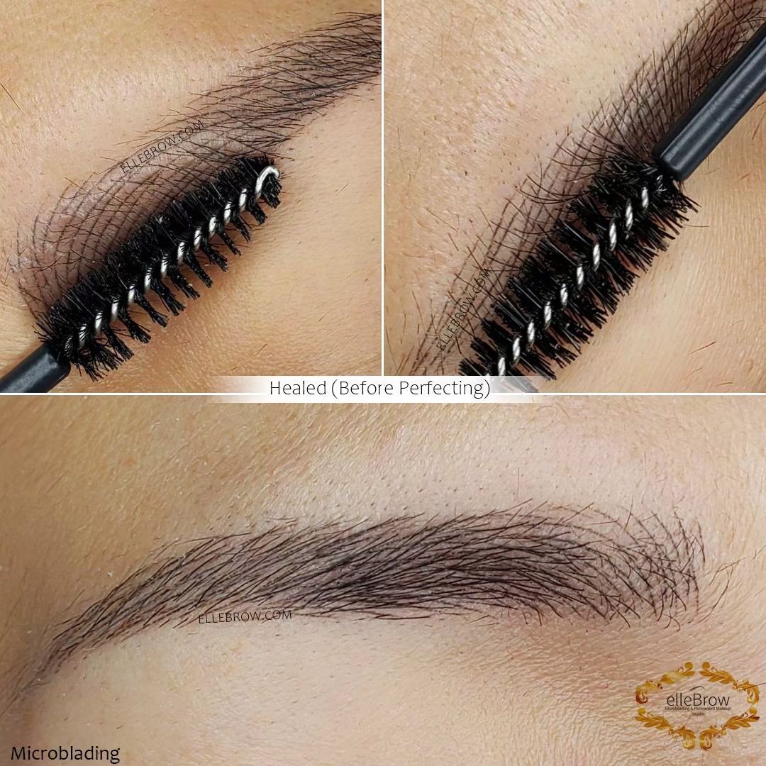 Healed Microblading - Before & After