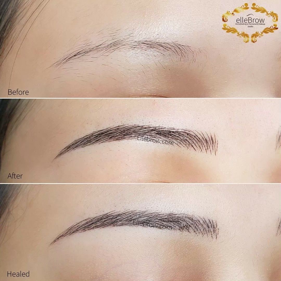Healed Microblading