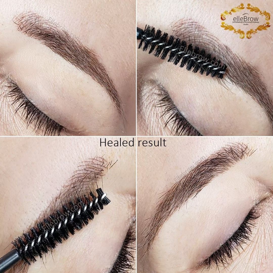 Healed Microblading - Before & After