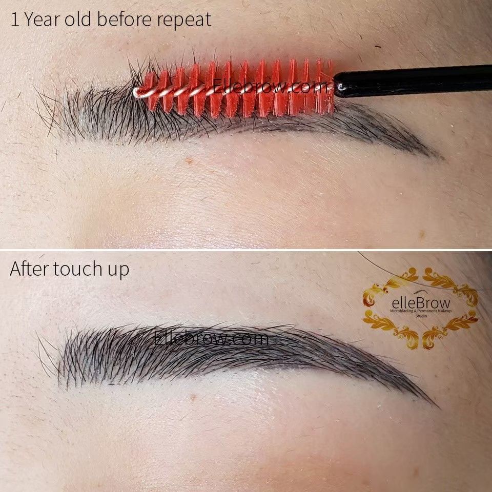 Healed Microblading - Before & After