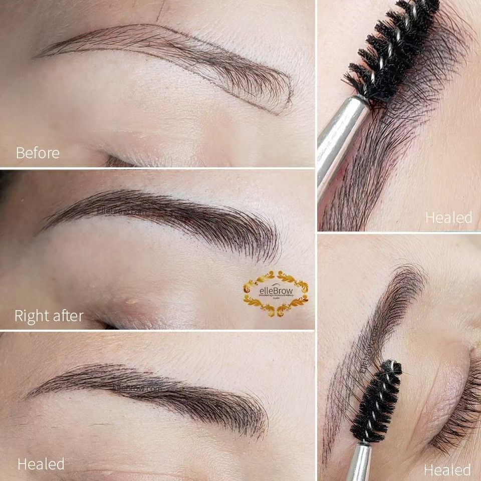 Healed Microblading - Before & After