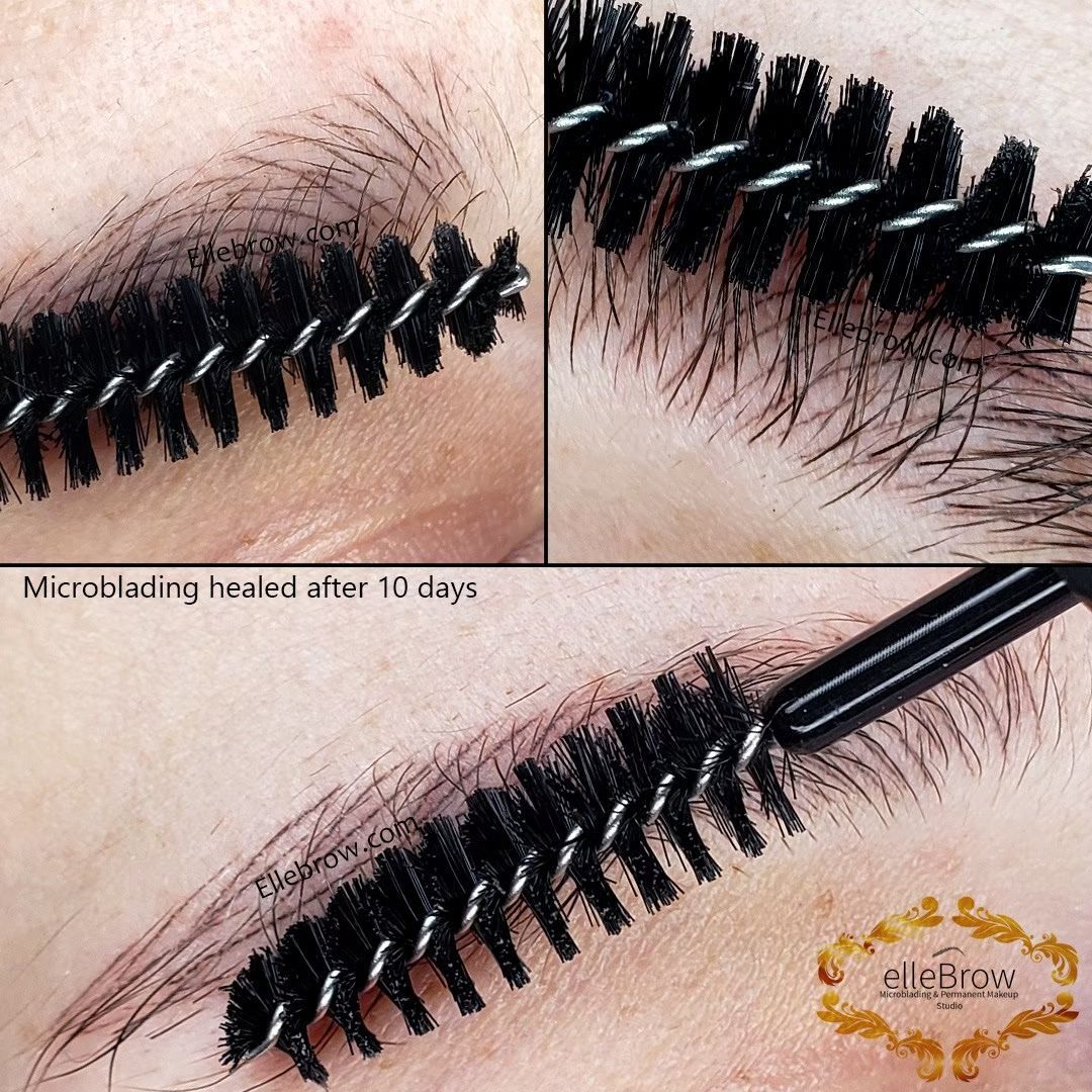 Healed Microblading - Before & After