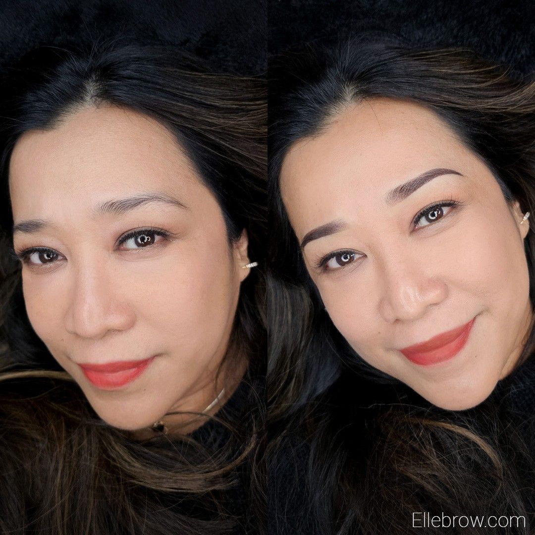 Before and After Eyebrow Enhancement Technique of Microshading