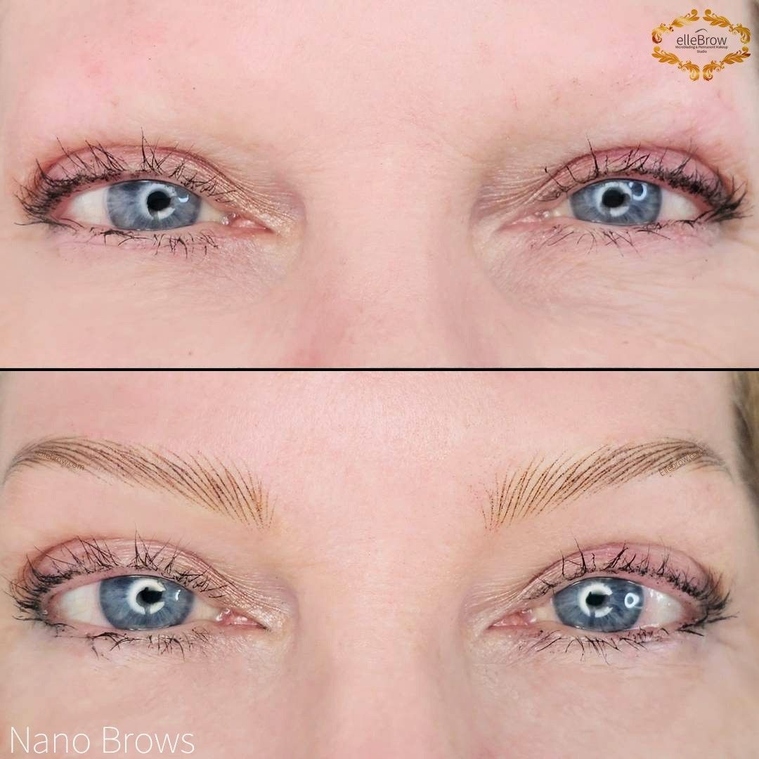 nano brow client who had very sensitive skin 