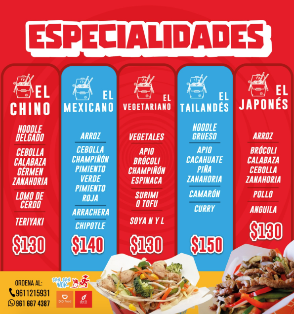 DAN DAN WOK - ESPECIALIDADES