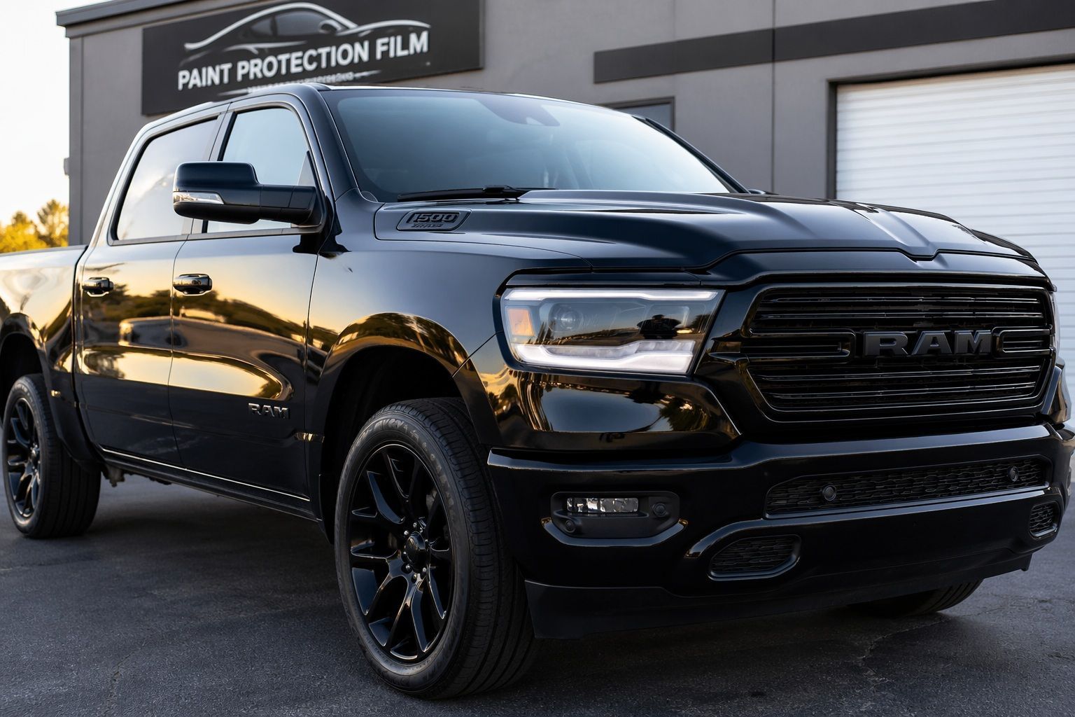 Truck prepped for PPF