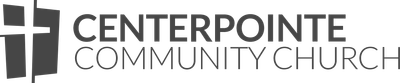 A black and white logo for centerpointe community church
