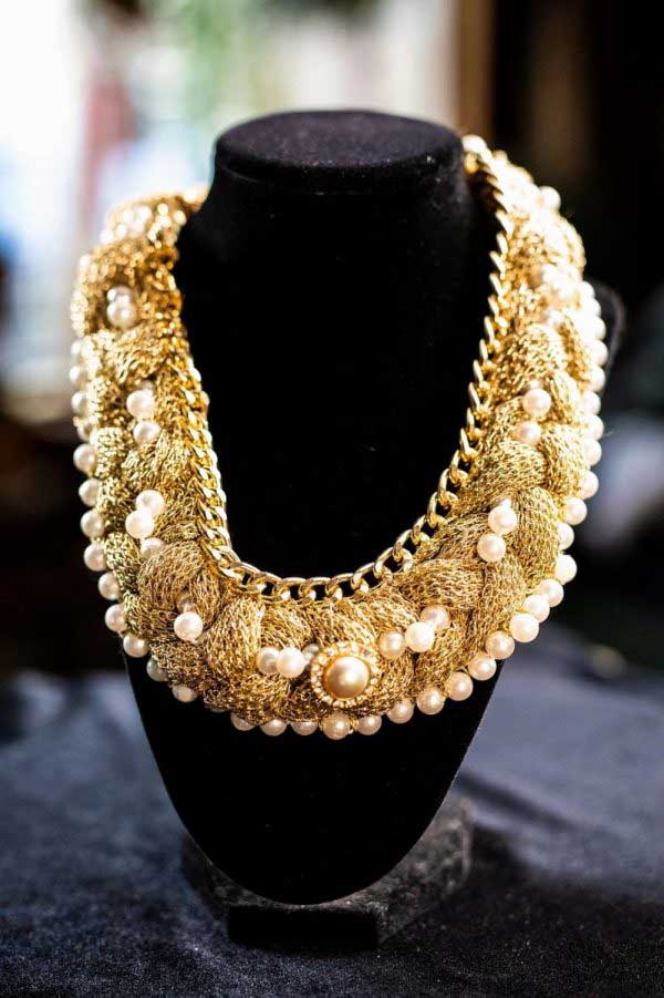 Golden necklace — Lake Tahoe, CA — Asqqu Creations