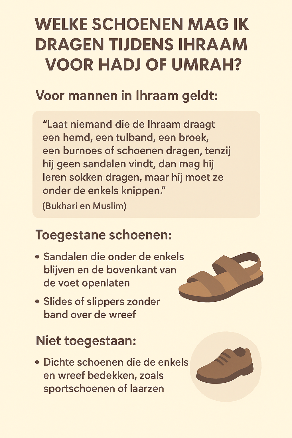 Ihraam schoenen