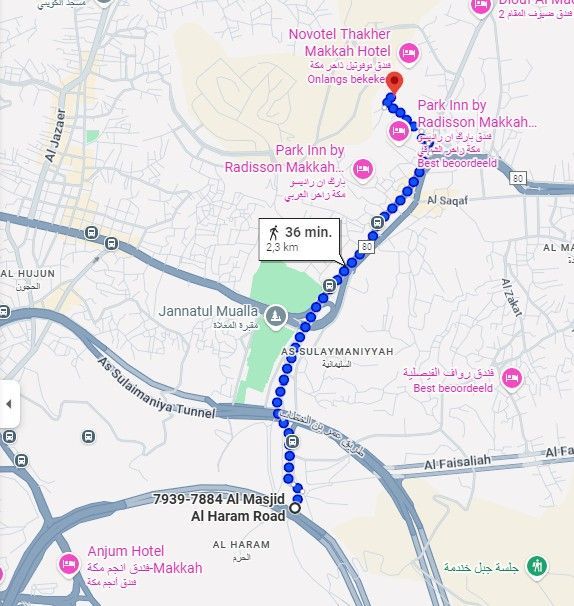 Locatie Novotel Mekka