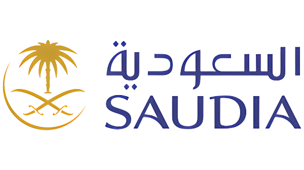 Het logo van Saudia Airlines heeft een palmboom erop.